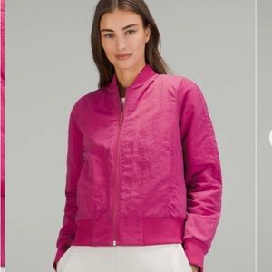 Lululemon Non Stop Bomber Jacket Primaloft Pink Size 6 New With Tag